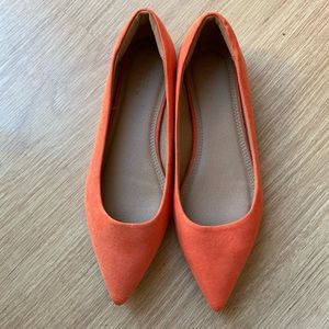 NWT Orange Flats by ASOS Design
